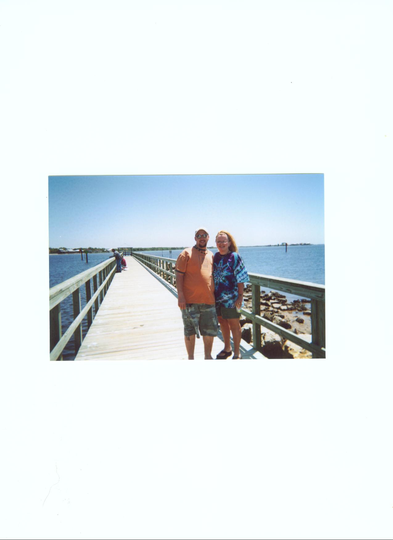 Krishna & Scott at Keaton Beach(Gulf) after the Wanee Festival on Sunday....